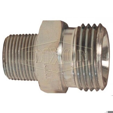 Dixon Ground Joint Spud, 3/4 in, Male Course Nut, Steel, Domestic GDL7